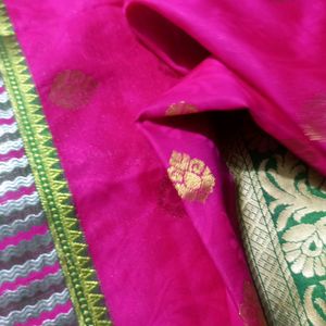 Magenta Green New Saree 💕