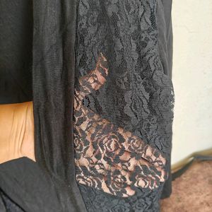 Black Shrug With Lace