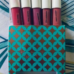 Set Of 5 Liquid Lipstick From Just Herbs.