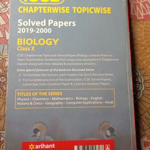 Icse Chapterwise Topicwise Solved Papers Arihant