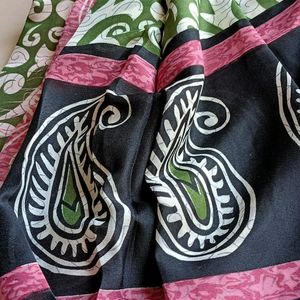 Pink Nd Green Soft Silk Saree