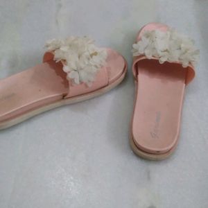 Pink Colour Slippers