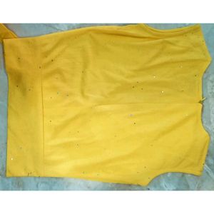 New Beautiful 4-6 Years Girls Yellow Colour Top