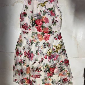 Off White Floral Beautiful Dress