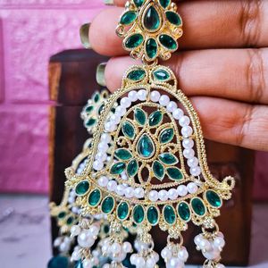 Meera Bandai Jhumki [Teal]