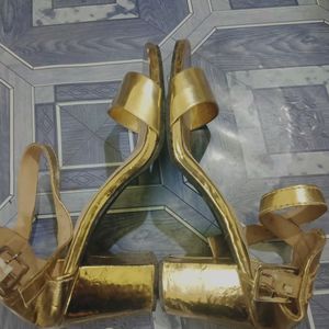 Stylish Golden Heels