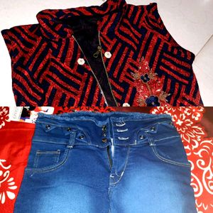 COMBO jeans & Shrug/jacket