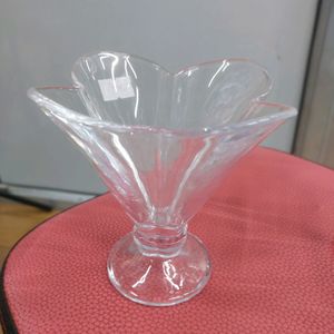 Crystal Clear Flower Shape Ice Cream Glass 4