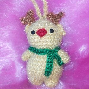 Handmade Woolen Cute Teddy bear Keychain