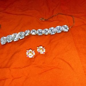 Fancy Necklace And Earrings