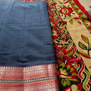 Soft Chanderi Plain Silk Saree