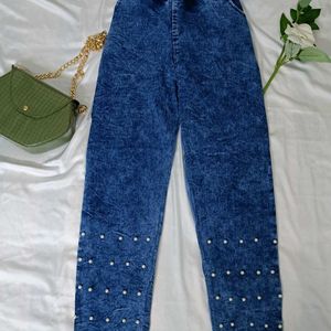 Straight Fit Denim Pants