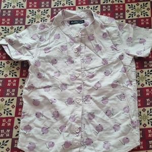 Lavender Printed Chinese Color shirt