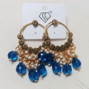 Black Gold Colourful Earrings