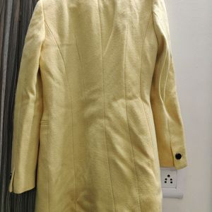 Lemon Yellow Woollen Blazer