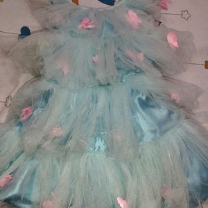 Girls Party Dress Layered