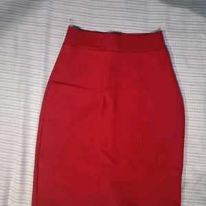 Trendy Red Skirt