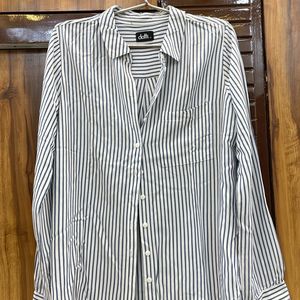 Formal Blue And white Stripped Shirt