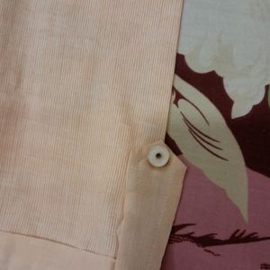 Light Peach Cotton Kurta