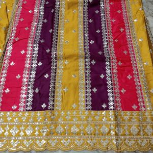 Heavy Embroidery Work Cotton Suit
