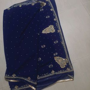 Worked Saree