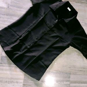 Black Formal Shirt For Women Girls