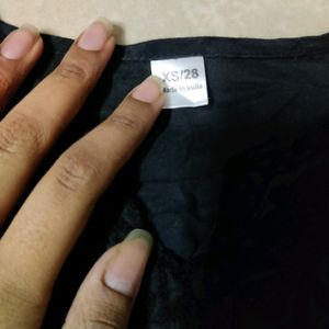 Black Chikankari Short Kurti