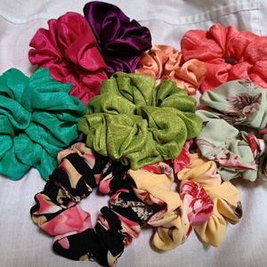 9 Scrunchies Combo