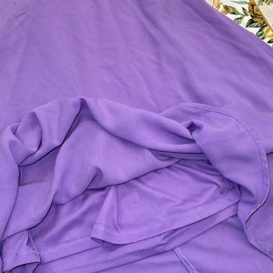 Women Solid Purple Dress