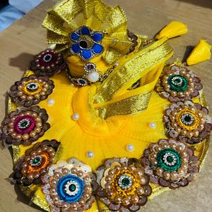 Laddu Gopal Fancy  Pagdi Set Dress Size 2,3,4