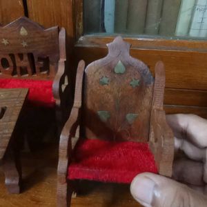 Miniature wooden Sofa Set