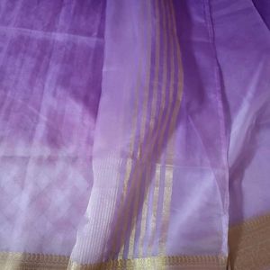 Pure ORGANZA Saree Worh New Blouse