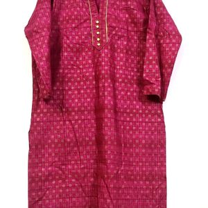 Rani Pink Straight Kurta