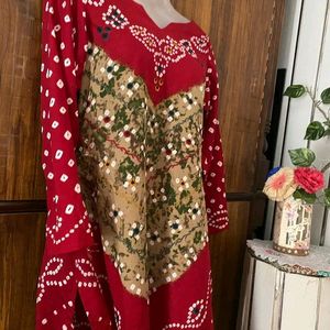 Jaipuri Design Crepe Kurta Salwar Set