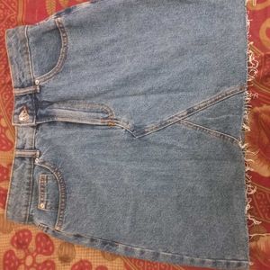 Blue Denim Skirt