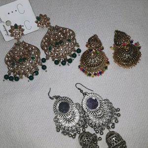 Get 3 Jhumka In Combo