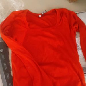 Red Tishirt Full Sleeve