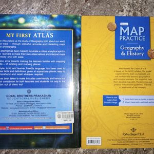 NEW Atlas And Map Practice Book (History And Geography)