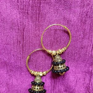 Black Punjabi Earrings