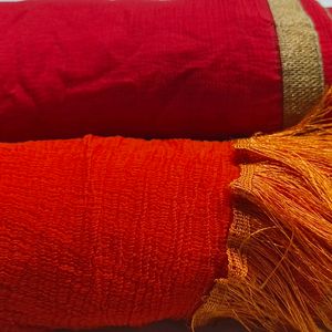 COMBO!! Red Sequence & Orange Dupatta.