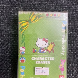 Pack Of 2 Character Erasers Hello Kitty