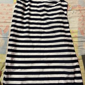 Knee Length Striped Dress