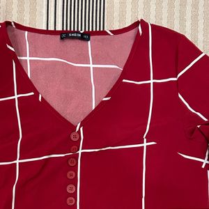 Maroon Top Medium Size