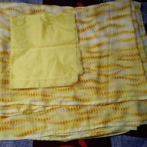 Yellow Saree Special For Haldi