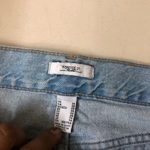 Forever 21 High Waist Blue Shaded Jeans