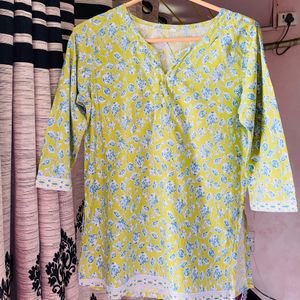 Pure Cotton Short Kurti