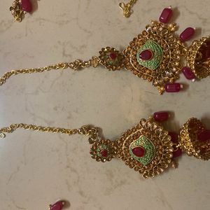 Mint And Ruby Pink Bridal set