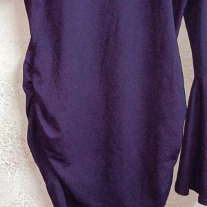 Stylish Women's Fancy Top Full-sleeve Purple 💜