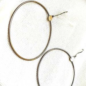 Beutiful Steel Circle Earring Look To Classy