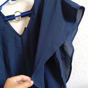 Navy Blue Formal Top